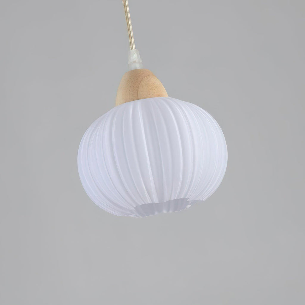 Pumpkin Suspension Lampe en Bois Moderne - Neutralighting