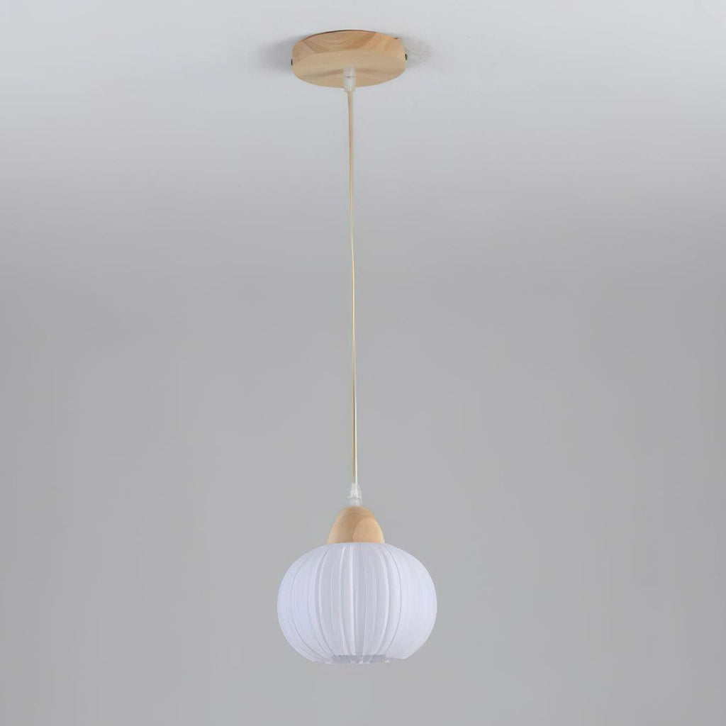 Pumpkin Suspension Lampe en Bois Moderne - Neutralighting