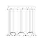 Acariel Chandelier de Luxe Grand en Verre Mouette - Neutralighting