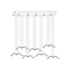 Acariel Chandelier de Luxe Grand en Verre Mouette - Neutralighting