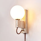 Avirae Globe-Travertine Cute Wall Light - Neutralighting