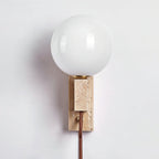 Avirae Globe-Travertine Cute Wall Light - Neutralighting