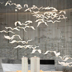 Acariel Chandelier de Luxe Grand en Verre Mouette - Neutralighting