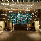 Acariel Chandelier de Luxe Grand en Verre Mouette - Neutralighting