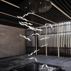 Acariel Chandelier de Luxe Grand en Verre Mouette - Neutralighting
