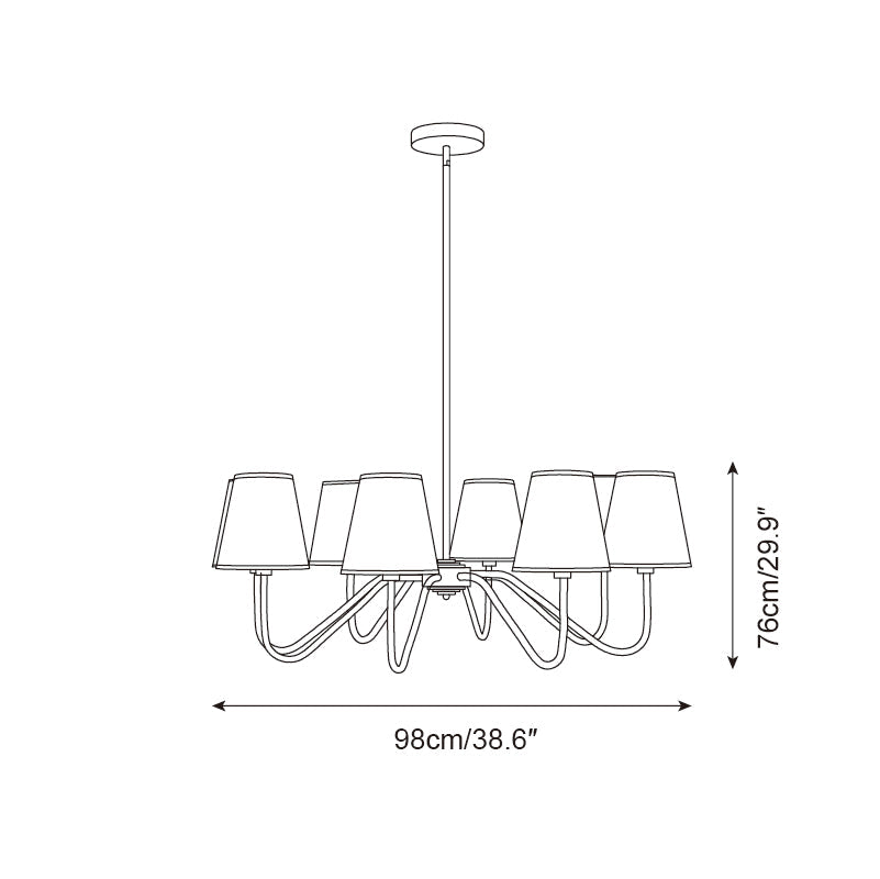 Lassen Lustre Bras Courbés - Neutralighting