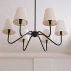 Lassen Lustre Bras Courbés Noirs Moderne - Neutralighting