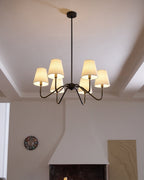 Lassen Lustre Bras Courbés Noirs Moderne - Neutralighting