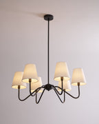 Lassen Lustre Bras Courbés Noirs Moderne - Neutralighting