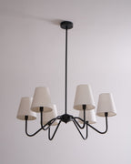 Lassen Lustre Bras Courbés Noirs Moderne - Neutralighting