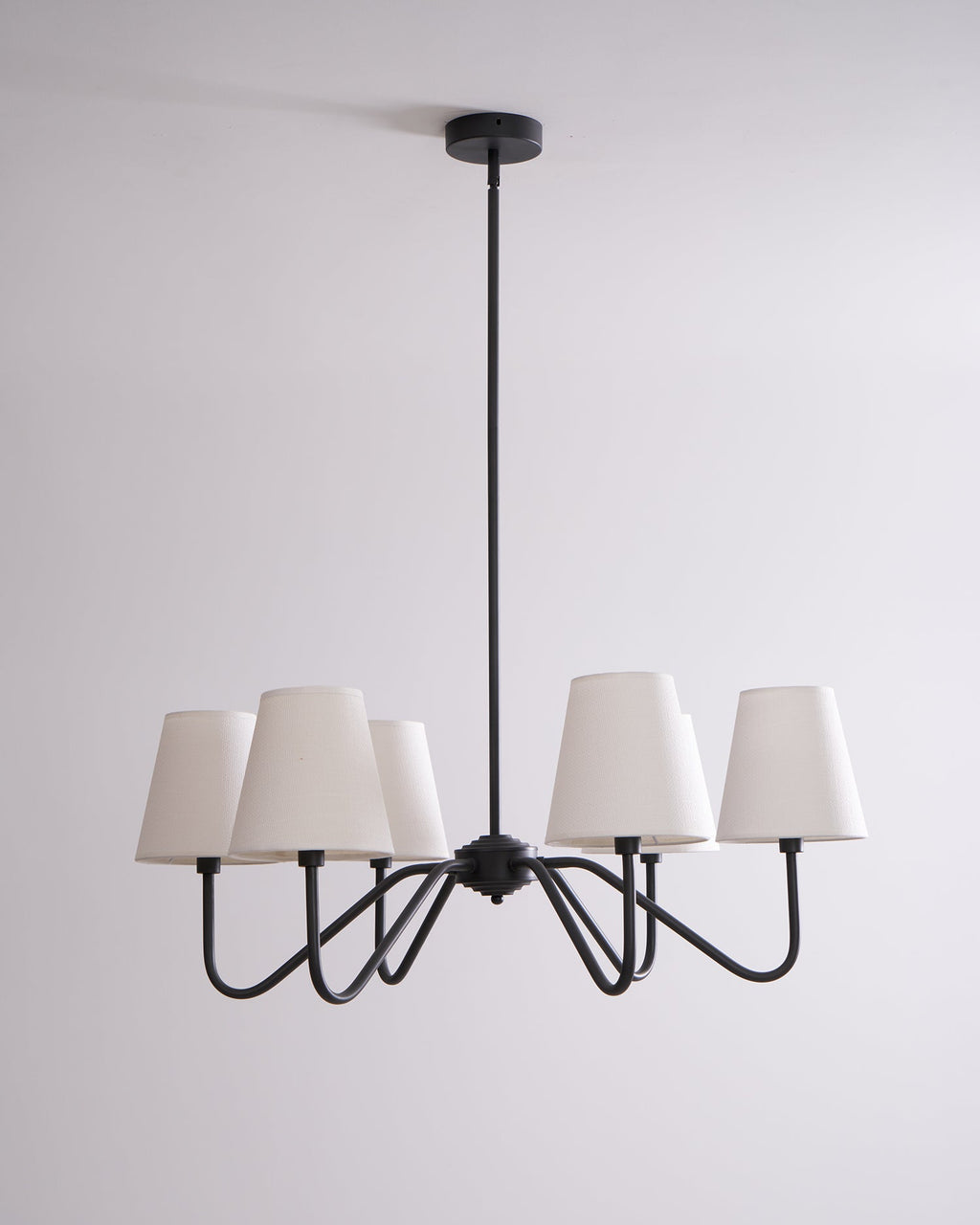 Lassen Lustre Bras Courbés Noirs Moderne - Neutralighting