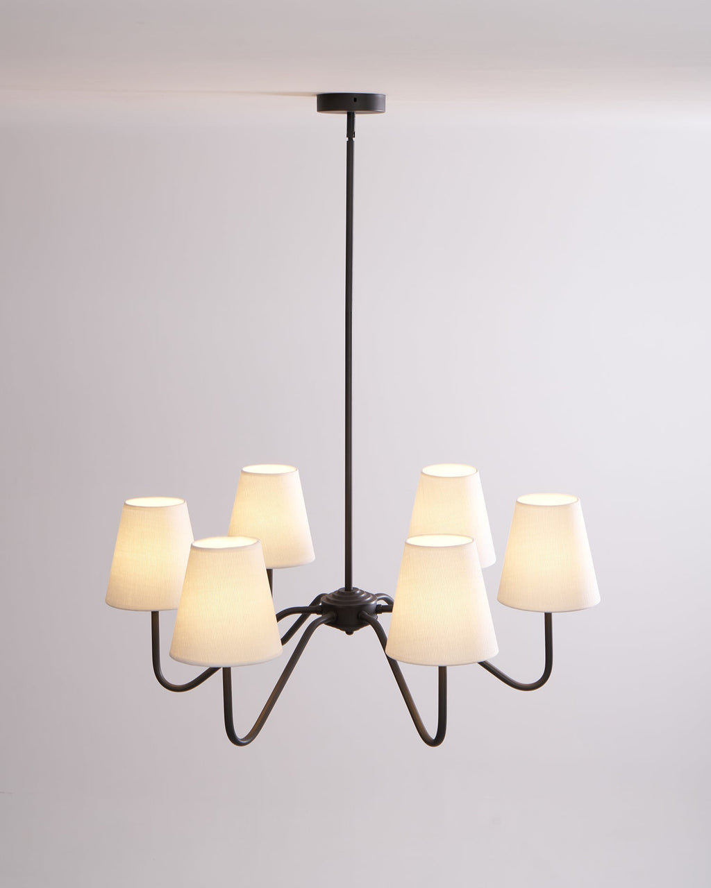 Lassen Lustre Bras Courbés Noirs Moderne - Neutralighting