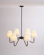 Lassen Lustre Bras Courbés Noirs Moderne - Neutralighting