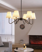 Lassen Lustre Bras Courbés Noirs Moderne - Neutralighting