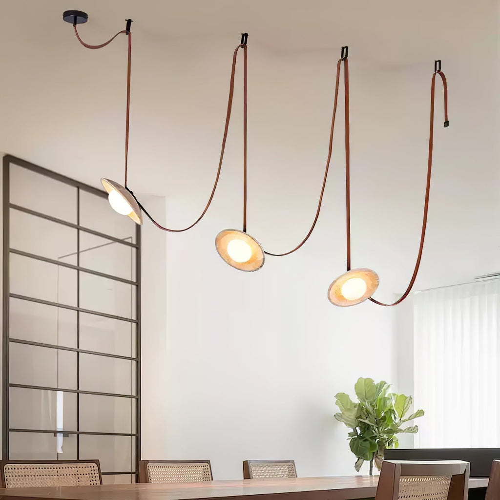Ulsoryra Organique Travertin Pendentif Lumière Grappe - Neutralighting