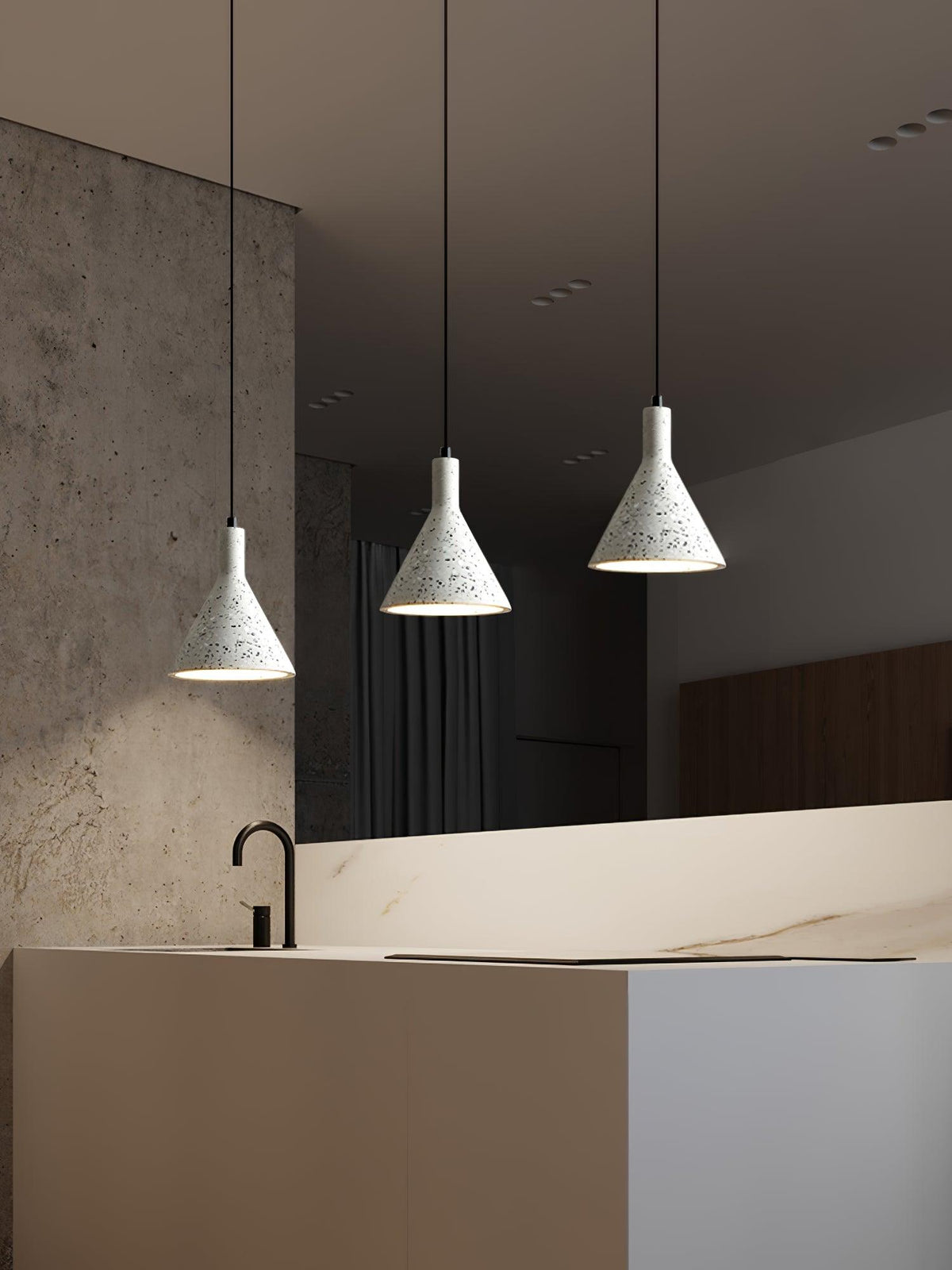 Aurshaor Suspension Ciment Minimaliste - Neutralighting