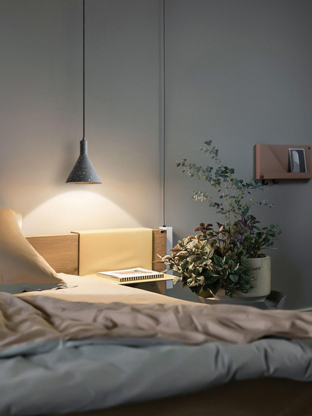 Aurshaor Suspension Ciment Minimaliste - Neutralighting