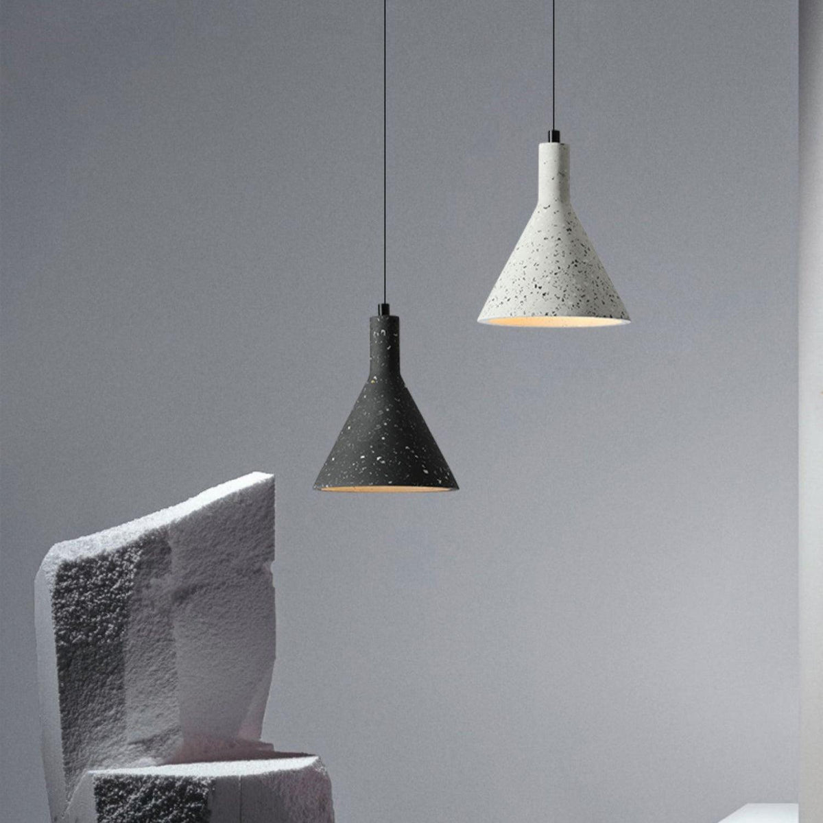 Aurshaor Suspension Ciment Minimaliste - Neutralighting