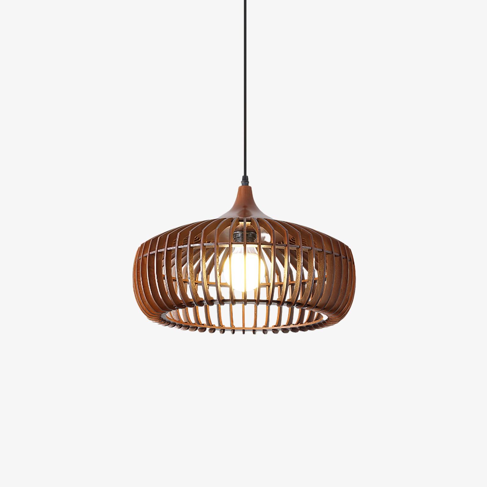Vesva Bois Rétro Pendentif Lampe - Neutralighting