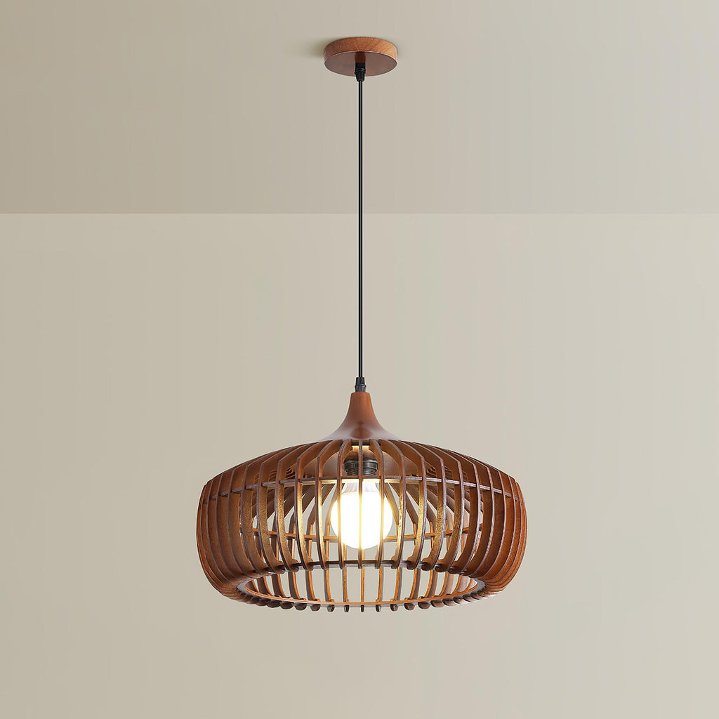 Vesva Bois Rétro Pendentif Lampe - Neutralighting