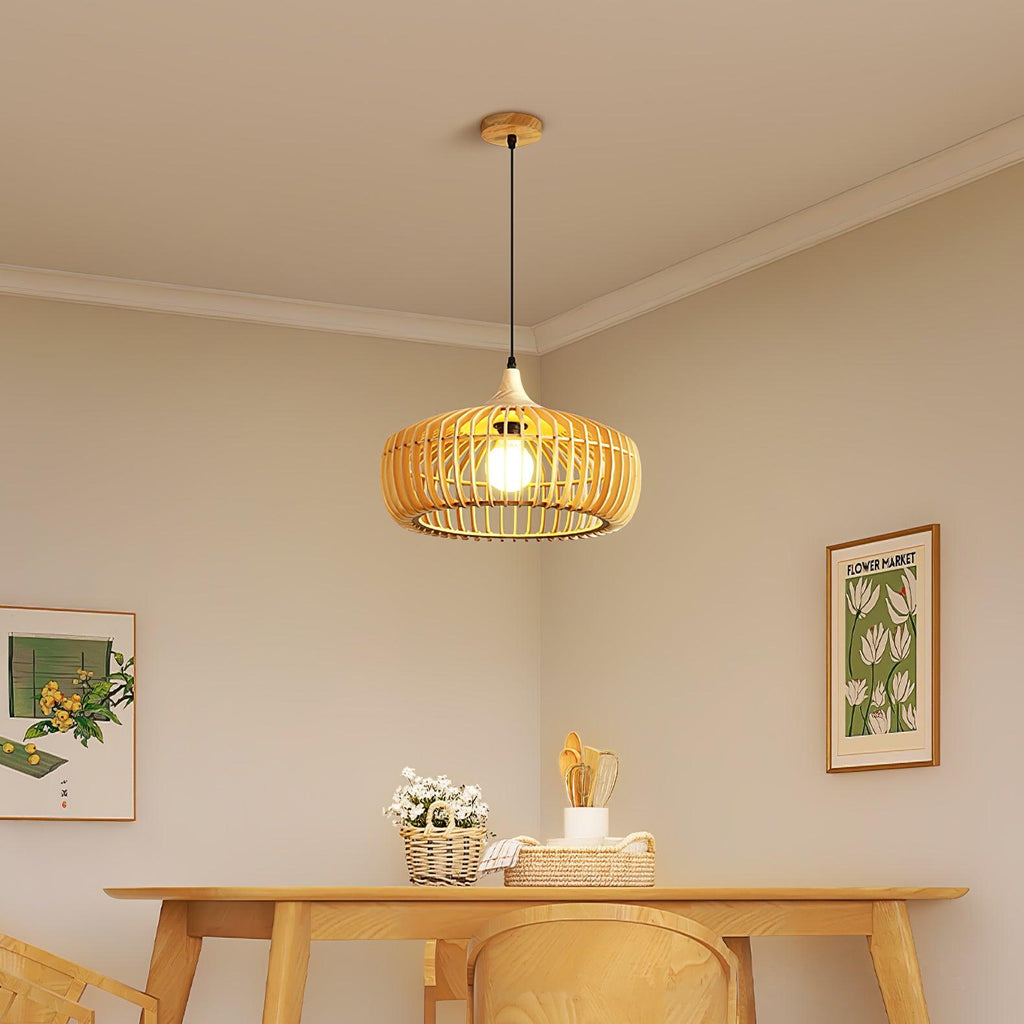Vesva Bois Rétro Pendentif Lampe - Neutralighting