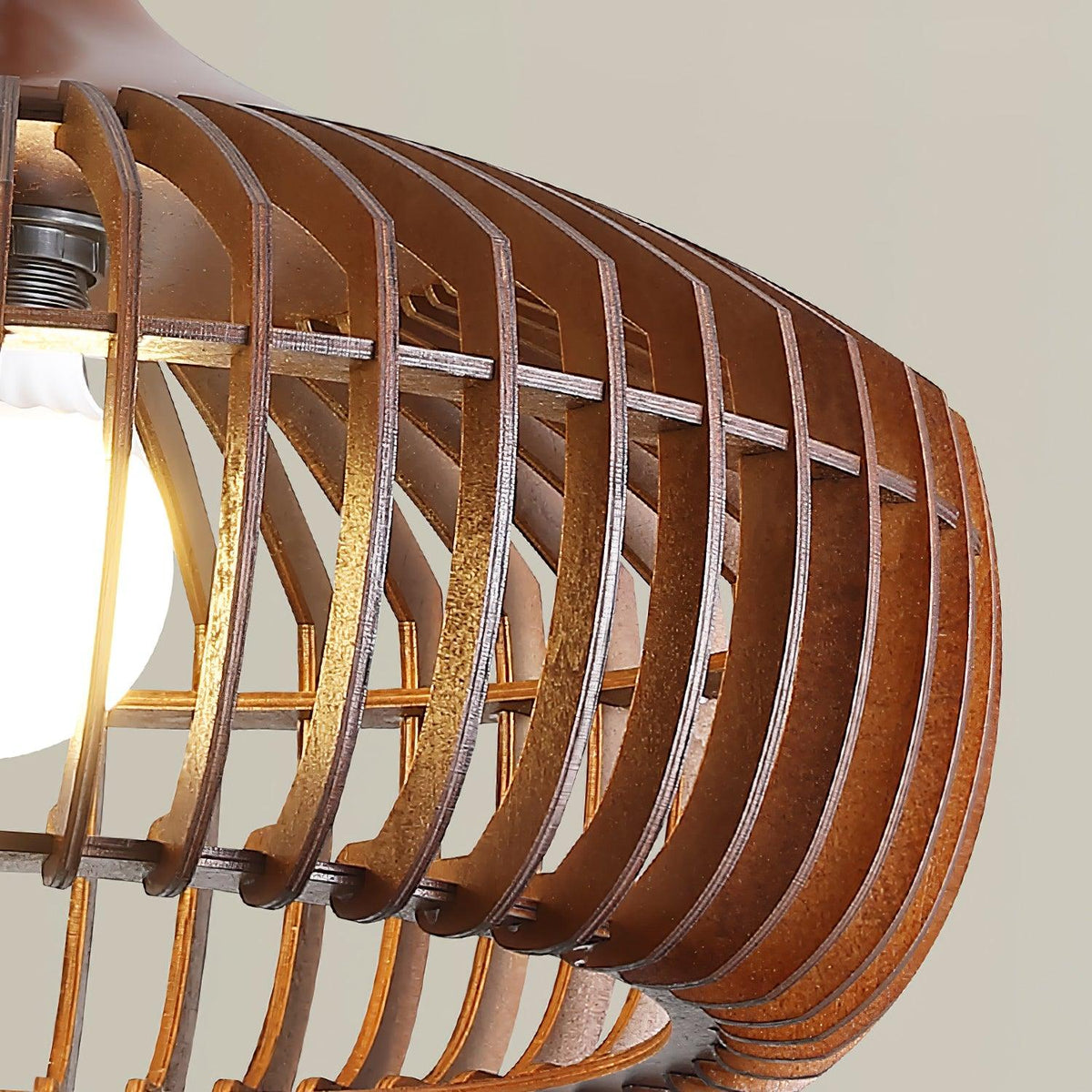 Vesva Bois Rétro Pendentif Lampe - Neutralighting