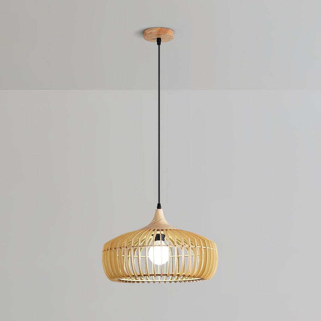Vesva Bois Rétro Pendentif Lampe - Neutralighting