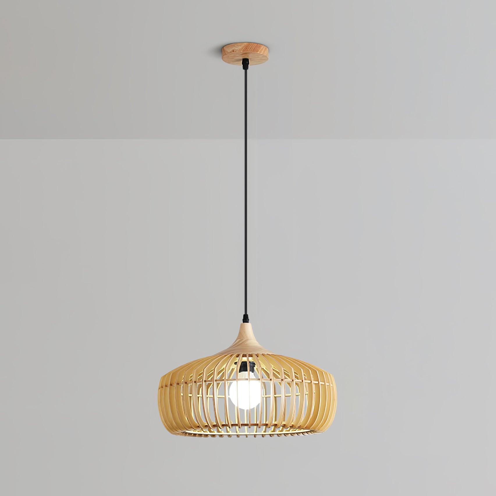 Vesva Bois Rétro Pendentif Lampe - Neutralighting