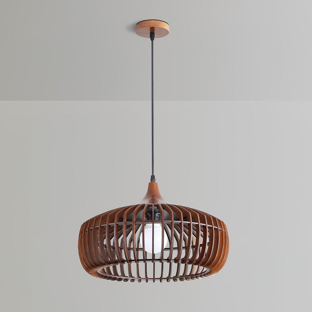 Vesva Bois Rétro Pendentif Lampe - Neutralighting