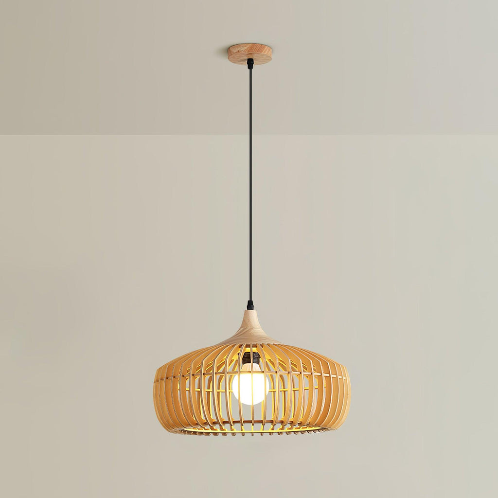 Vesva Bois Rétro Pendentif Lampe - Neutralighting