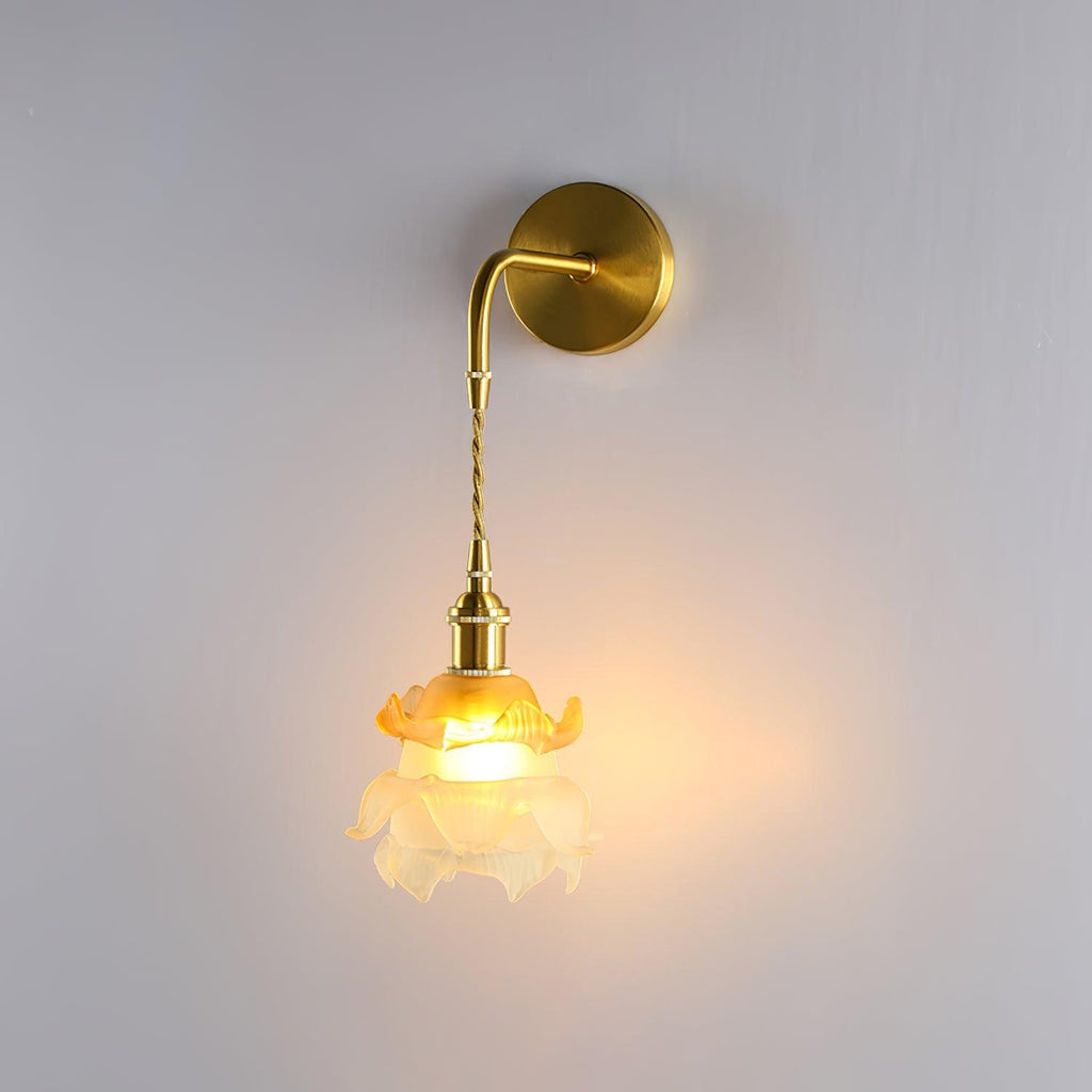 AmariraApplique Murale Laiton Verre Élégance Premium - Neutralighting