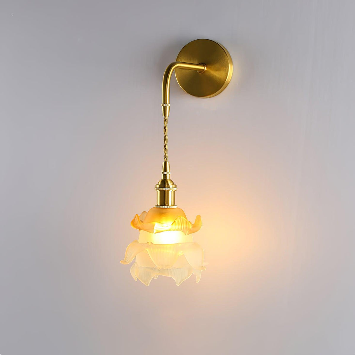 AmariraApplique Murale Laiton Verre Élégance Premium - Neutralighting