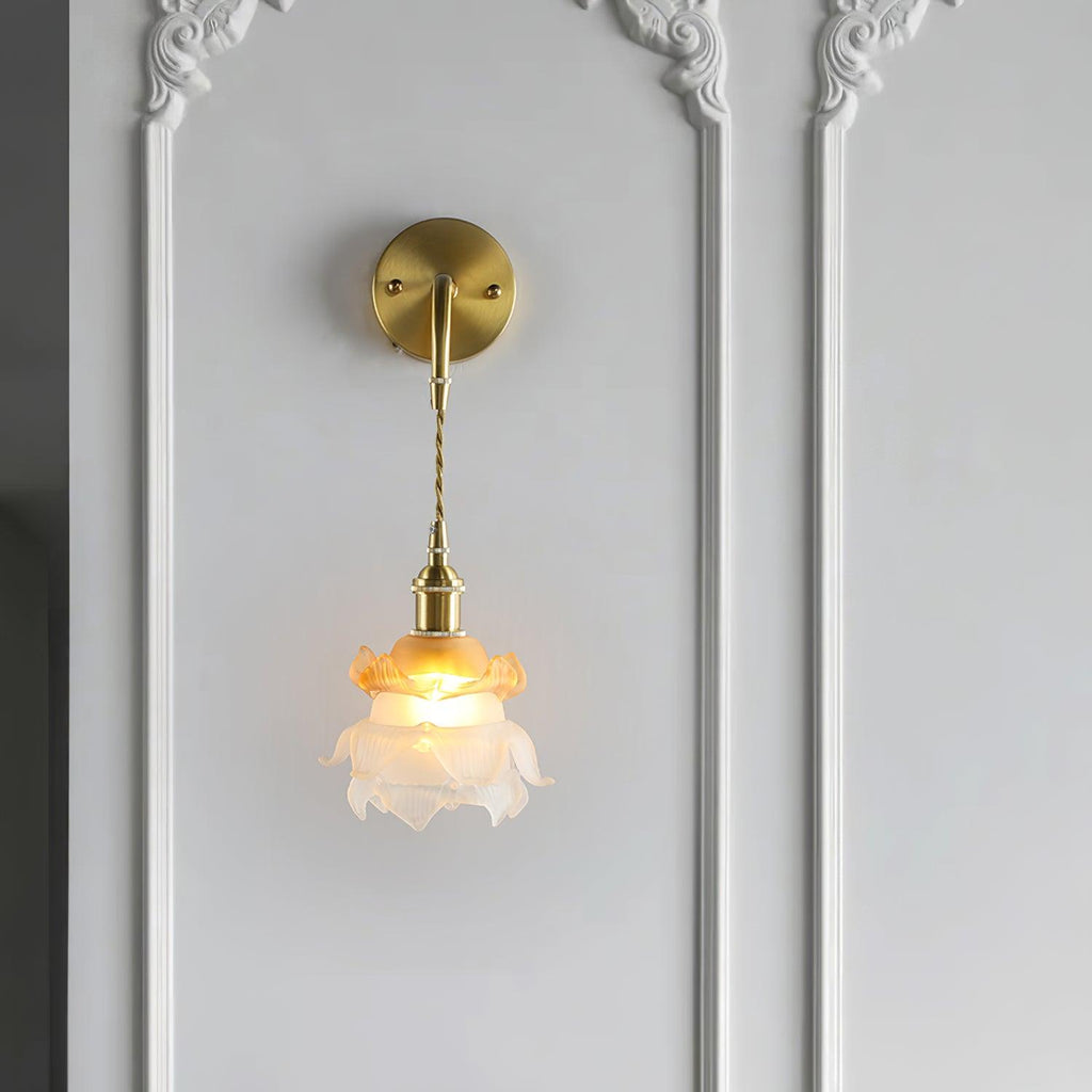 AmariraApplique Murale Laiton Verre Élégance Premium - Neutralighting