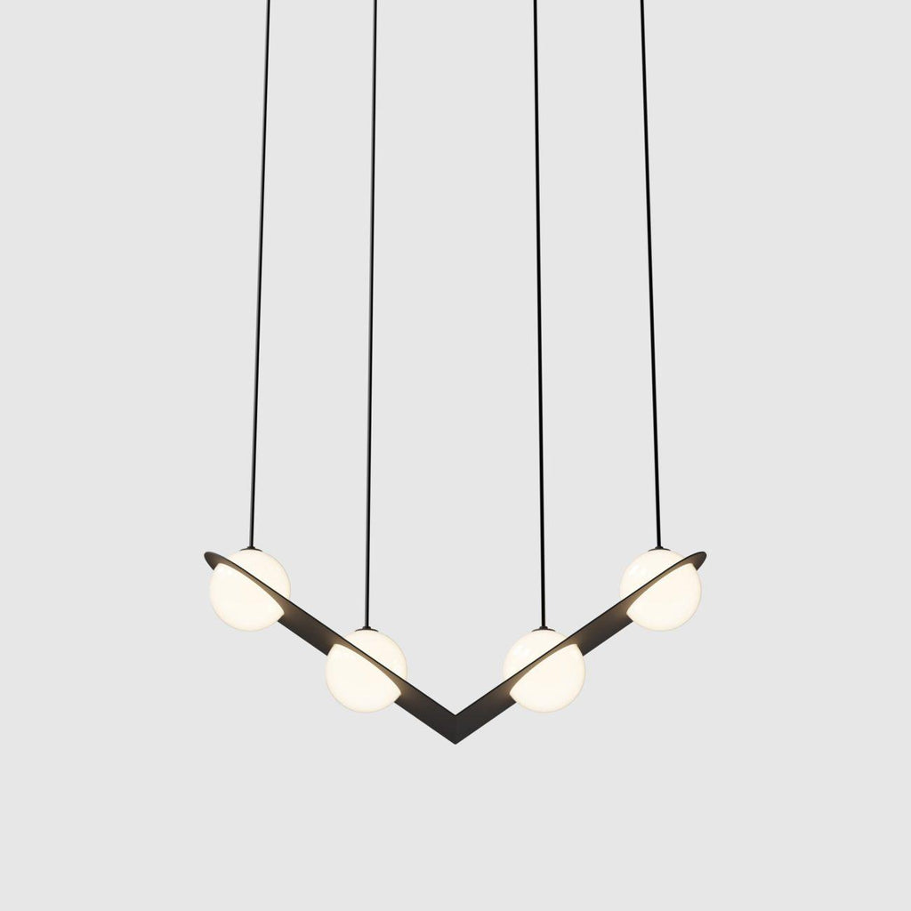 Selan Suspension en Verre Noir - Neutralighting