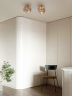 Auden Applique murale en verre ambré - Neutralighting