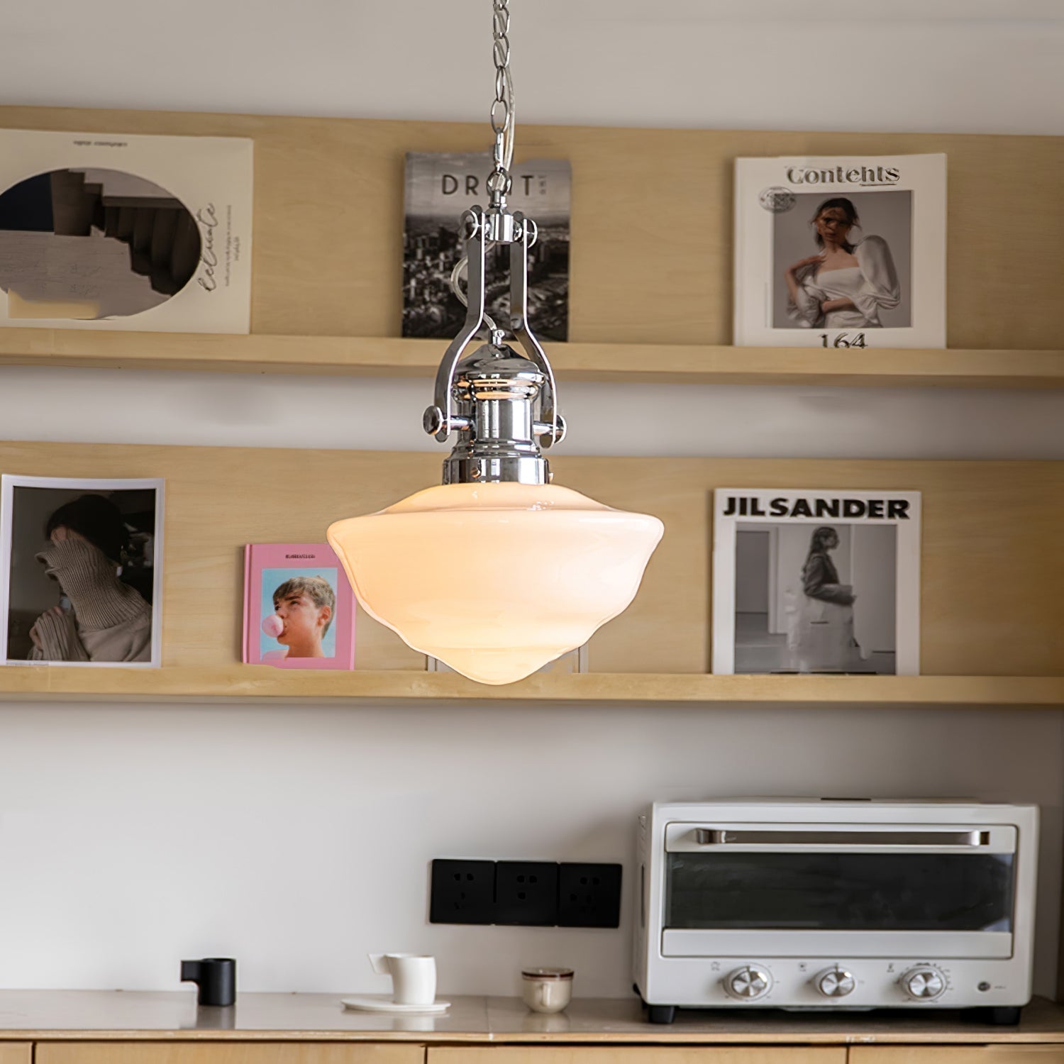 Zomiria Premium Nordic Art Verre Suspension Lumière - Neutralighting