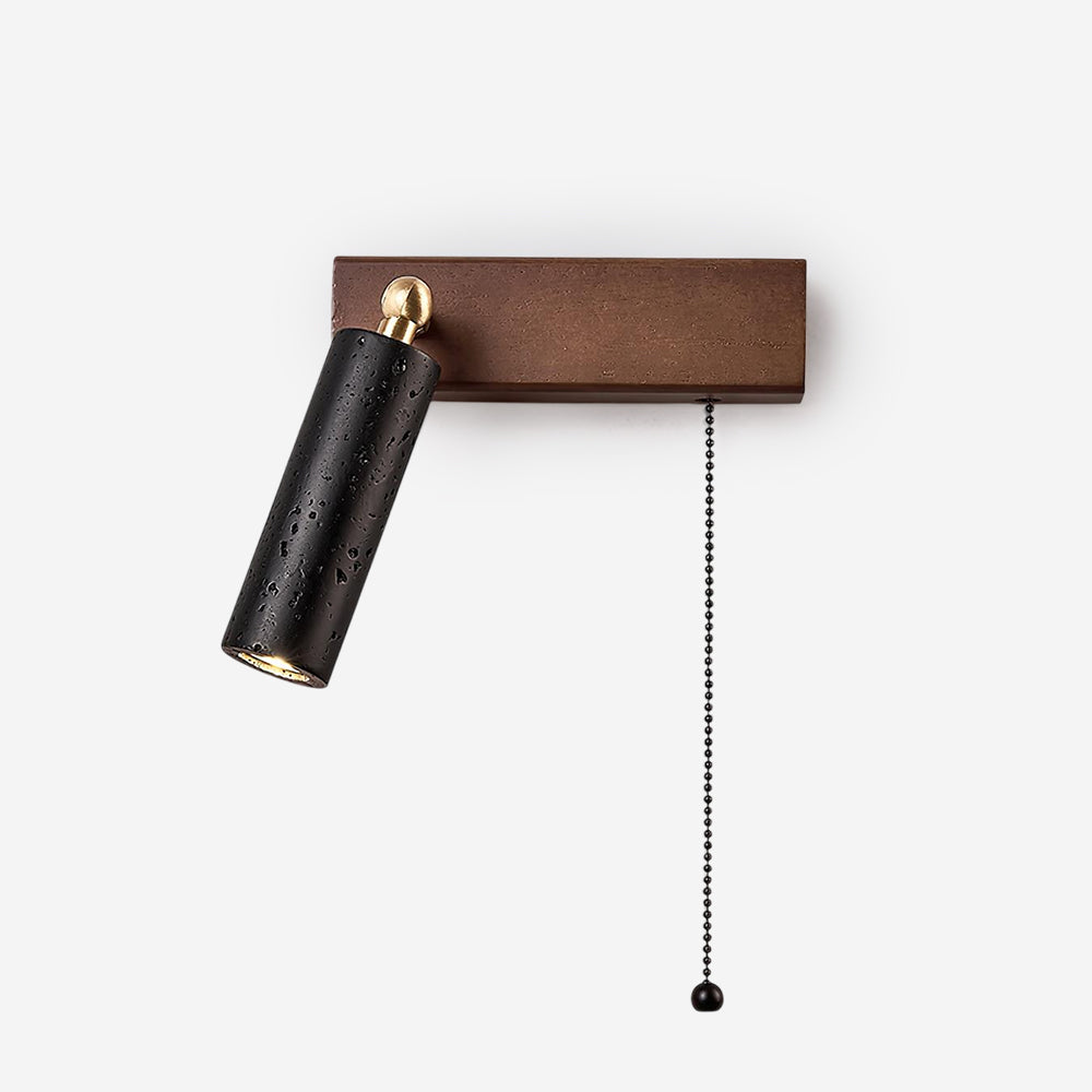 Ritta Lampe Murale Noire Travertin Projecteur - Neutralighting