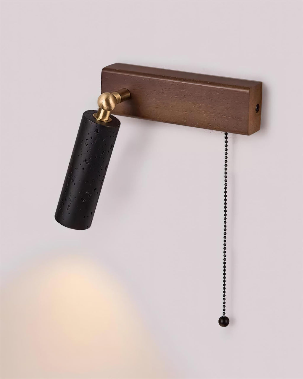 Ritta Lampe Murale Noire Travertin Projecteur - Neutralighting
