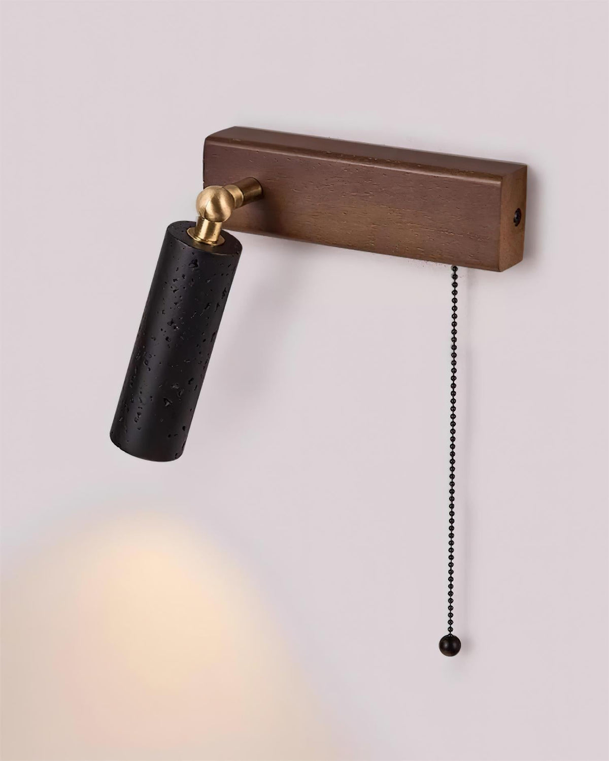 Ritta Lampe Murale Noire Travertin Projecteur - Neutralighting