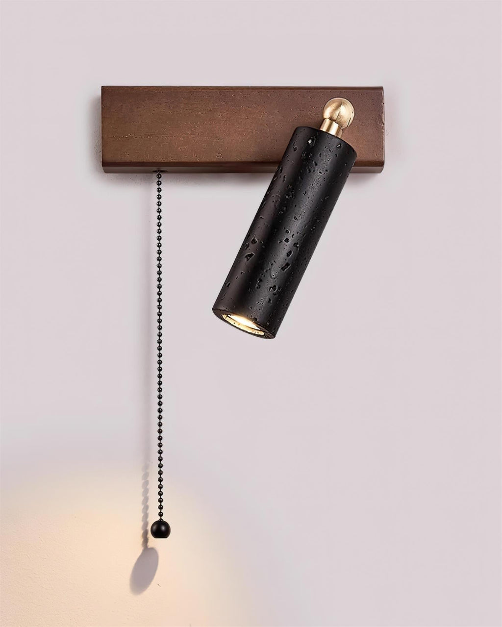 Ritta Lampe Murale Noire Travertin Projecteur - Neutralighting