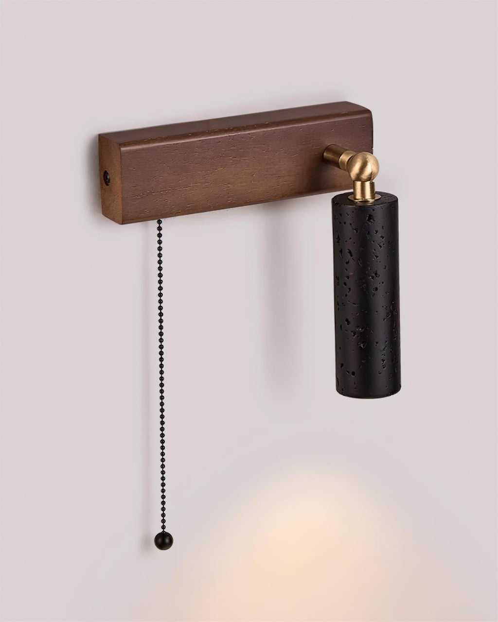 Ritta Lampe Murale Noire Travertin Projecteur - Neutralighting
