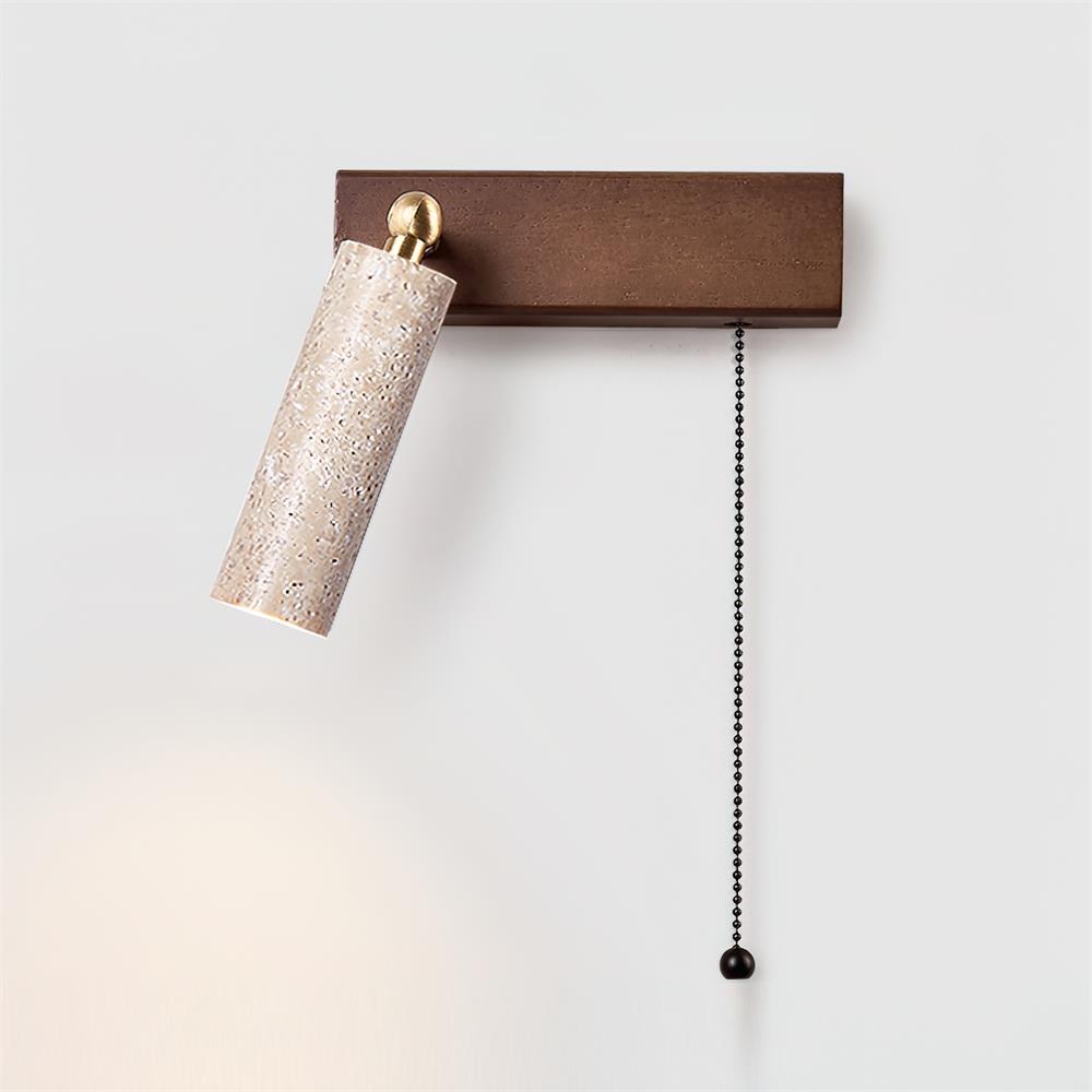 Ritta Lampe Murale Noire Travertin Projecteur - Neutralighting