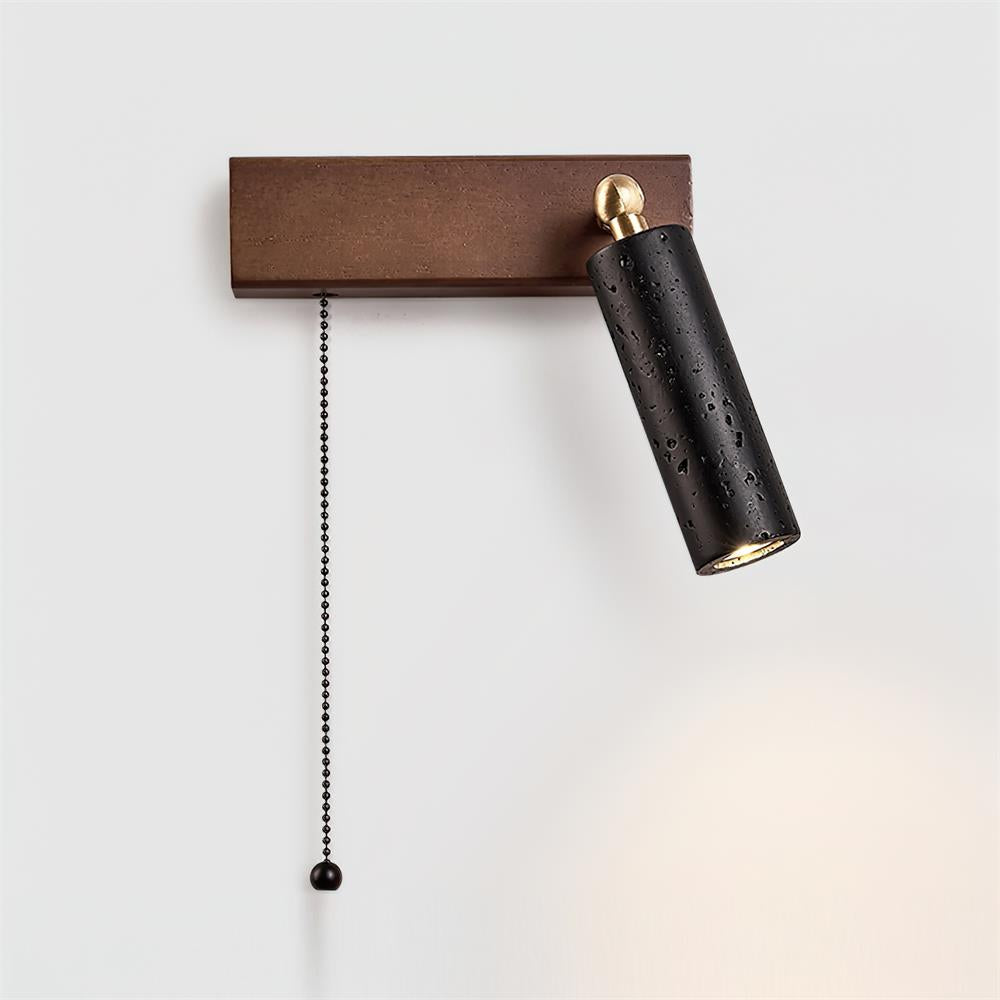 Ritta Lampe Murale Noire Travertin Projecteur - Neutralighting
