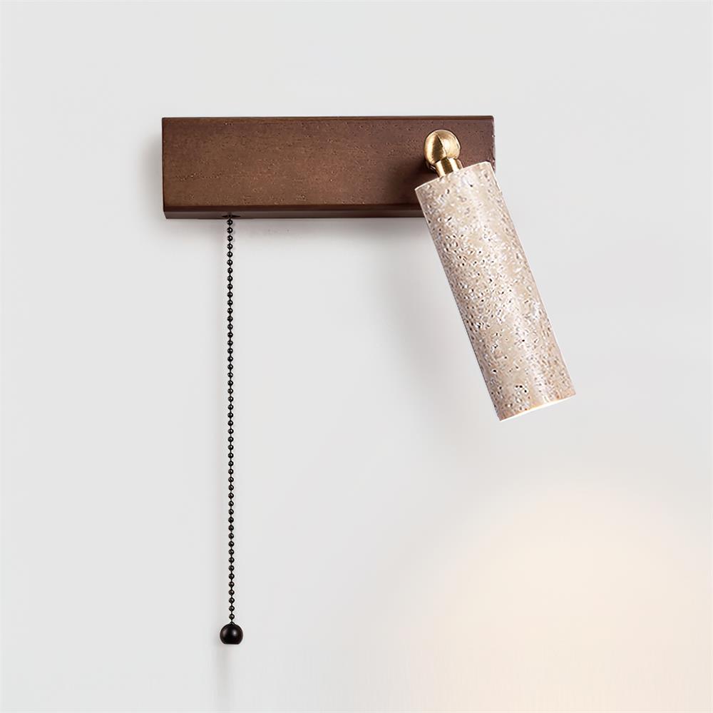 Ritta Lampe Murale Noire Travertin Projecteur - Neutralighting