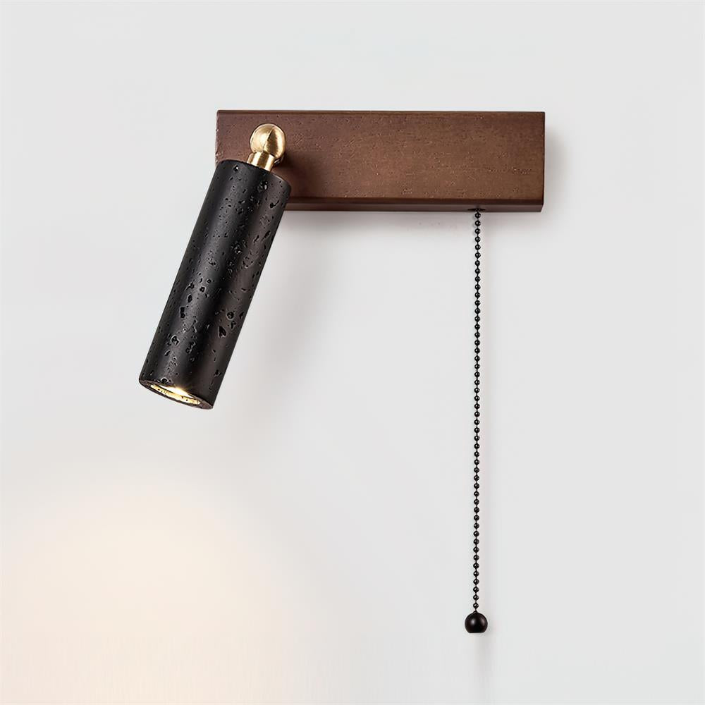 Ritta Lampe Murale Noire Travertin Projecteur - Neutralighting