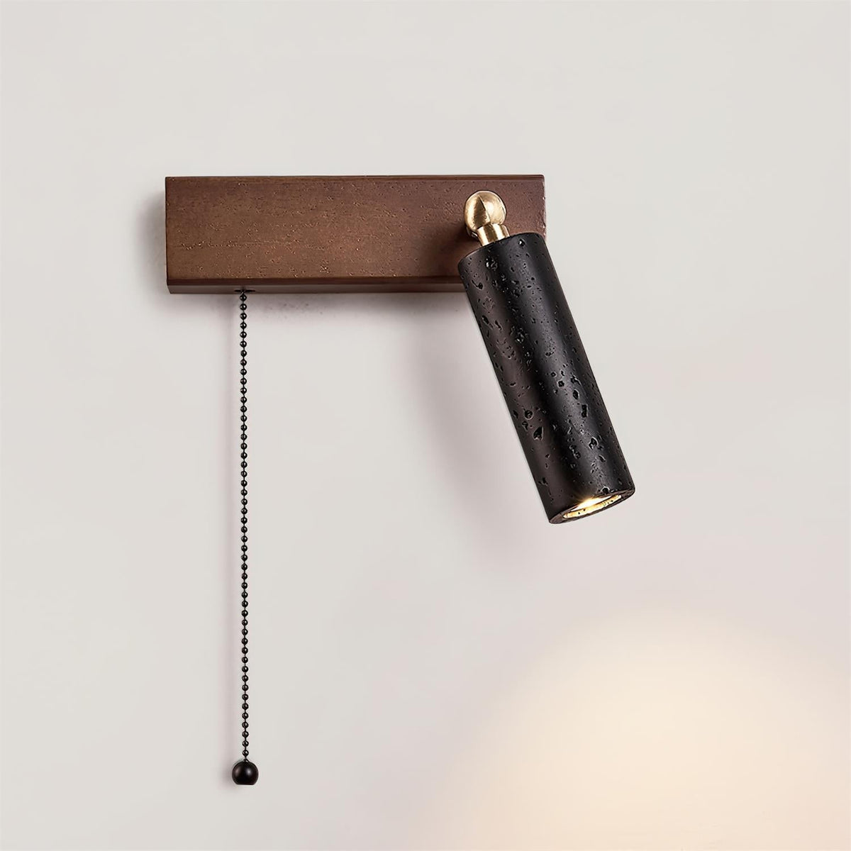 Ritta Lampe Murale Noire Travertin Projecteur - Neutralighting