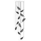 Lustra Chandelier Leaf Acrylic Gold Elegant Modern - Neutralighting