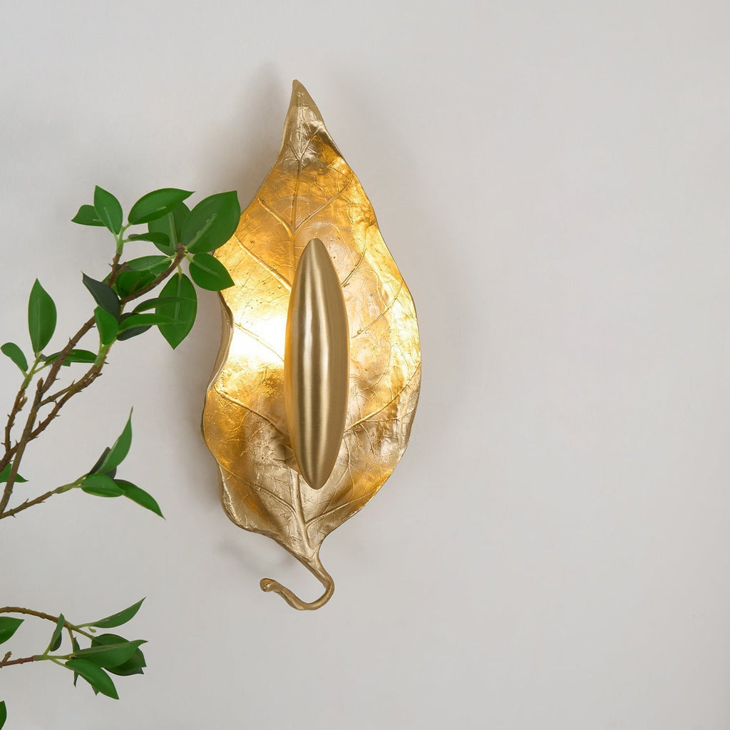Evraee Applique Murale Art Nordique Feuille Laiton - Neutralighting