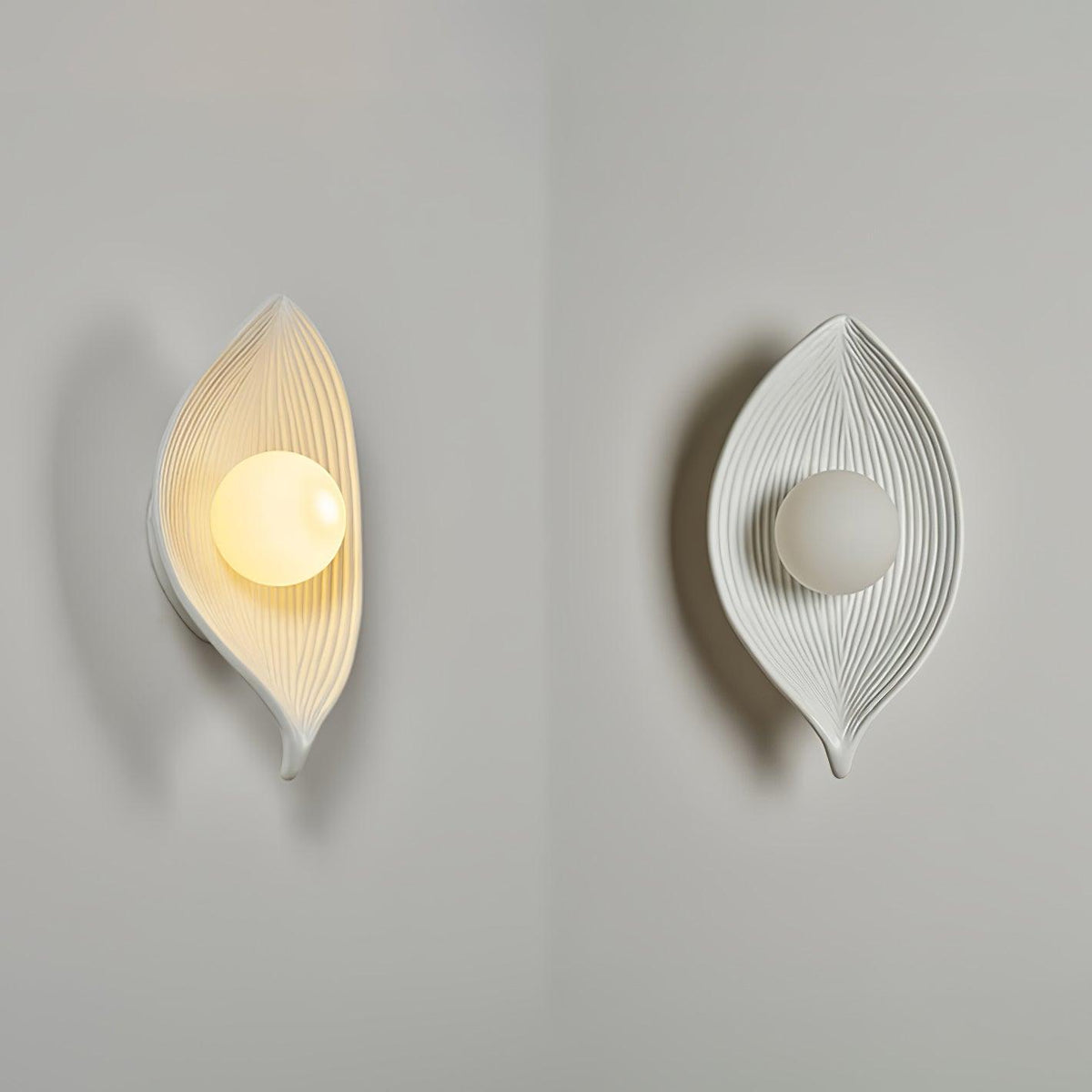 Zotalisra Applique Murale Résine Canoë Feuille - Neutralighting