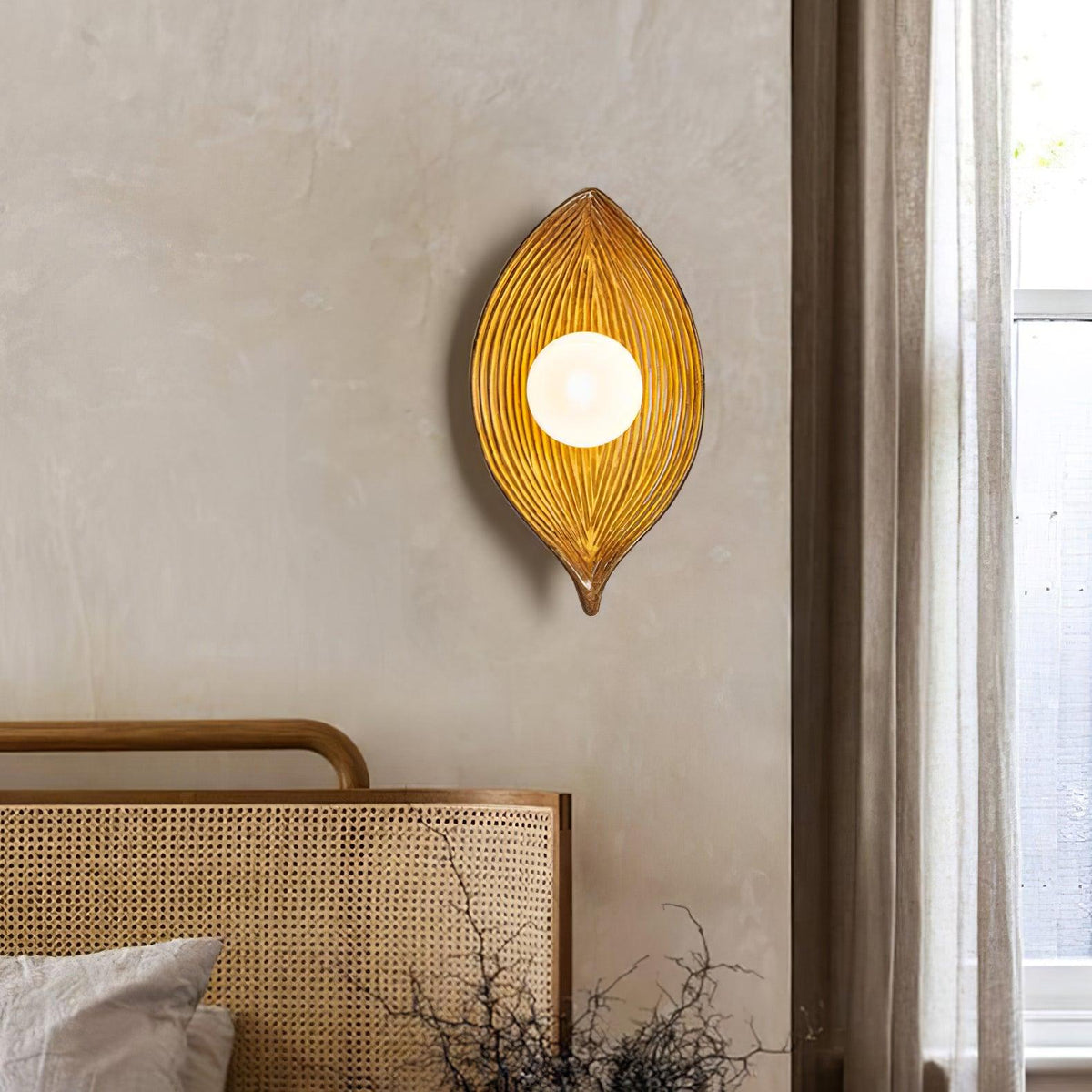 Zotalisra Applique Murale Résine Canoë Feuille - Neutralighting